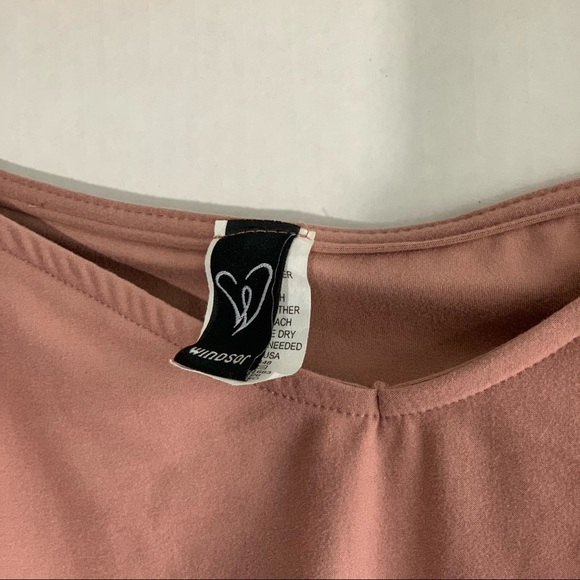 Windsor Mauve Long Sleeve Crop Top - Picture 3 of 3